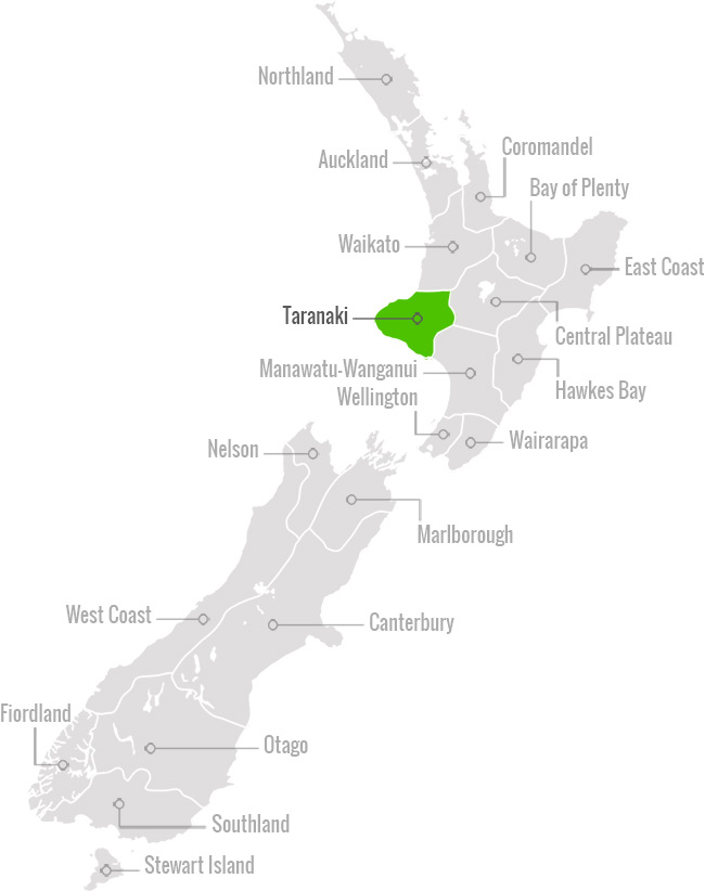 NZ Map Taranaki